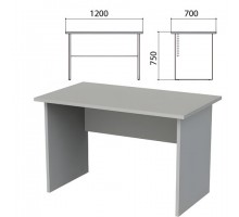 Стол письменный "Этюд", 1200х700х750 мм, серый, 400021-03