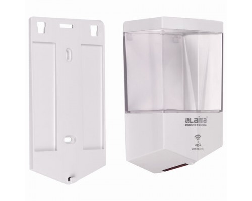 Дозатор для жидкого мыла LAIMA CLASSIC, НАЛИВНОЙ, СЕНСОРНЫЙ, 0,6л, ABS-пластик, белый, 607315