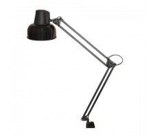 Настольная лампа светильник Бета на струбцине, цоколь Е27, чёрный