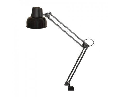 Настольная лампа светильник Бета на струбцине, цоколь Е27, чёрный
