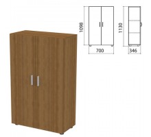 Шкаф закрытый "Канц", 700х350х1130 мм, цвет орех пирамидальный (КОМПЛЕКТ)