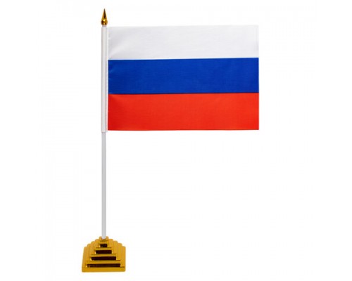 Флаг России настольный 14х21 см, без герба, BRAUBERG/STAFF, 550184