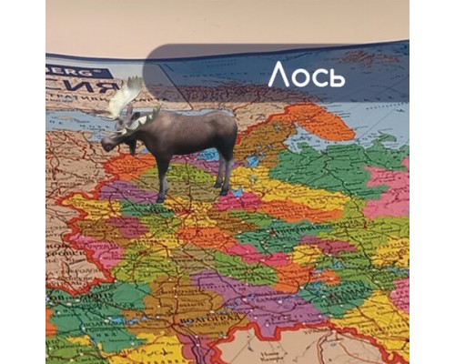 Карта России политико-административная 101х70см, 1:8,5М, интерактивная, в тубусе, BRAUBERG, 112396