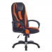 Кресло компьютерное BRABIX PREMIUM Rapid GM-102 , экокожа/ткань, черное/оранж.,532420