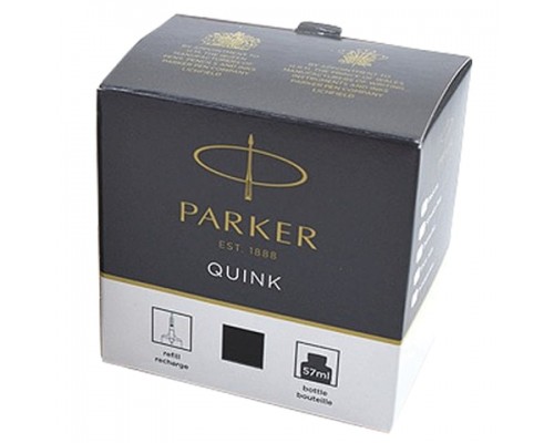 Чернила PARKER Bottle Quink, объем 57 мл, черные, 1950375