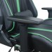 Кресло компьютерное BRABIX GT Carbon GM-120, две подушки, экокожа, черное/зеленое, 531929