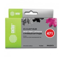 Картридж струйный CACTUS (CS-CLI471XLM) для CANON PIXMA MG5740/6840/7740, пурпурный