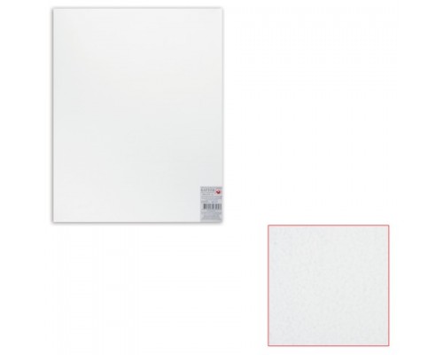Картон белый грунтованный для живописи 40х50см, двусторонний, толщ. 2мм, акриловый грунт, шк 5807
