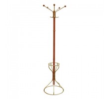 Вешалка-стойка "Стелла-2МД", 1,92 м, основание 45 см, 5 крючков+место для зонтов, металл, вишня