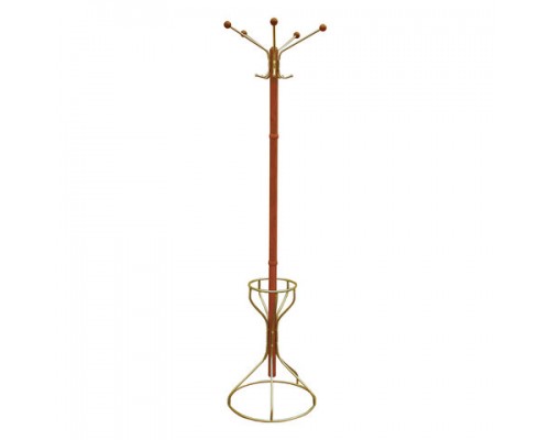 Вешалка-стойка Стелла-2МД, 1,92м, основание 45см, 5 крючков+место для зонтов, металл вишня,ш/к86965