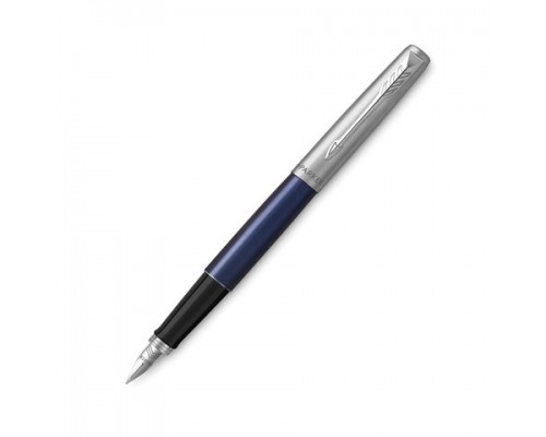 Ручка перьевая PARKER Jotter Royal Blue CT,  корпус синий/черн, детали нерж. сталь, синяя, 2030950