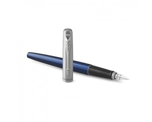 Ручка перьевая PARKER Jotter Royal Blue CT,  корпус синий/черн, детали нерж. сталь, синяя, 2030950