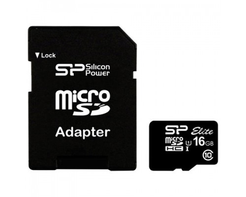 Карта памяти microSDHC 16GB SILICON POWER UHS-I U1, V30, 85 Мб/сек (cl.10) адап SP016GBSTHBU1V10SP