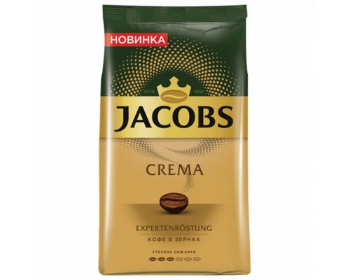 Кофе в зернах JACOBS Crema 1 кг, ш/к 78882
