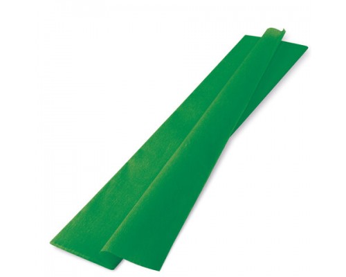 Бумага гофрированная/креповая, 32г/м2, 50х250см, темно-зеленая, в рулоне, BRAUBERG, 126537