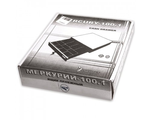 Ящик денежный для кассира Меркурий 100.1 МАЛЫЙ, 384х358х88 мм, отделений для монет -7, для купюр - 4