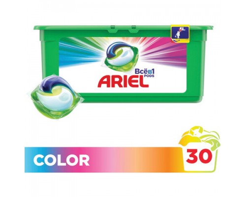 Капсулы для стирки белья 30шт по 27г ARIEL (Ариэль) Color, ш/к 58446