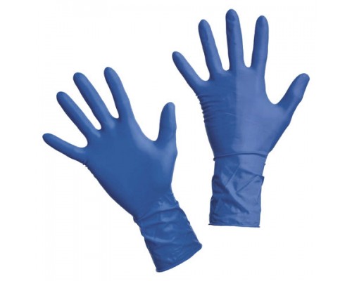 Перчатки латексные смотровые, 25 пар(50шт), сверхпрочные, р-р S(малый), DERMAGRIP High Risk, шк1404