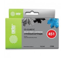 Картридж струйный CACTUS (CS-CLI451C) для CANON Pixma iP7240, голубой