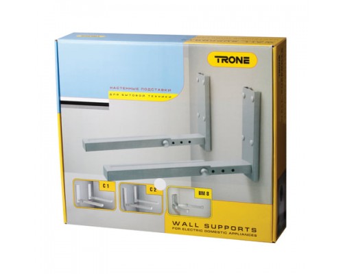 Кронштейн-крепление для СВЧ настенный TRONE С-2, 1 ст.свободы,до 40 кг,белое