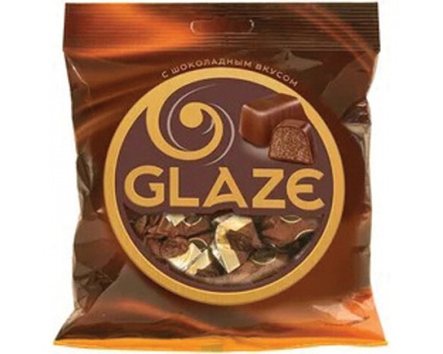 Конфеты шоколадные ГЛЭЙС с помадной начинкой из какао и сгущенного молока, пакет, 500 г, ш/к 54847