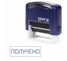 Штамп стандартный STAFF "ПОЛУЧЕНО", оттиск 38х14 мм, "Printer 9011T", 237422