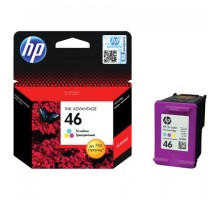 Картридж струйный HP (CZ638AE) DeskJet Ink Advantage 2020hc/2520hc №46, цветной, оригинальный, ресурс 750 стр.