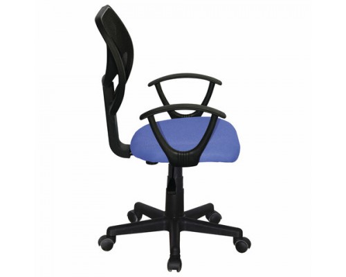 Кресло компактное BRABIX Flip MG-305, ткань TW, синее/черное, 531919