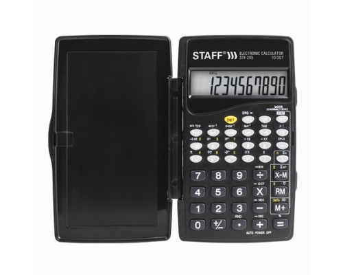Калькулятор инженерный STAFF STF-245 (120х70мм), 128 функций, 10 разрядов, 250194