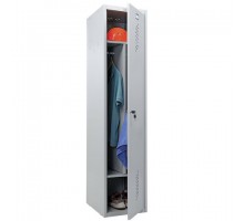 Шкаф металлический для одежды ПРАКТИК "LS-11-40D", 2 отделения, 1830х418х500 мм, 24 кг, разборный