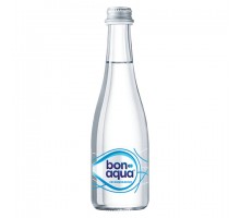 Вода негазированная питьевая BONAQUA (БонАква), 0,33 л, стеклянная бутылка