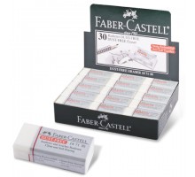 Ластик FABER-CASTELL "Dust Free", 41х18,5х11,5 мм, белый, прямоугольный, 187130