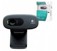 Веб-камера LOGITECH C270, 1/3 Мпикс., микрофон, USB 2.0, черная, регулируемый крепеж