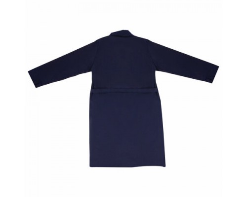 Халат технолога женский синий, смесовая ткань, размер 48-50, рост 170-176, плотн. 200 г/м2, 610782