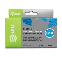 Картридж струйный CACTUS (CS-CN046) для HP OfficeJet 8100/ 8600, голубой