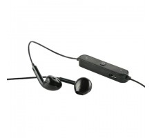 Наушники с микрофоном (гарнитура) RED LINE BHS-01, Bluetooth, беспроводные, черные, УТ000013644