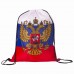 Сумка-мешок на завязках Триколор РФ, с гербом РФ, 32*42 см, BRAUBERG/STAFF, 228328
