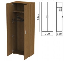 Шкаф для одежды "Канц", 700х350х1830 мм, цвет орех пирамидальный, ШК40.9