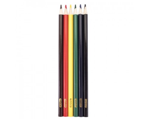 Карандаши цветные ПИФАГОР 6 цветов, классические, заточенные, картонная упаковка, 180295