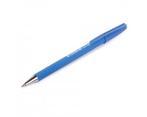 Ручка шариковая BRAUBERG Capital blue, СИНЯЯ, корпус soft-touch голубой, 0,7мм, линия 0,35мм, 142493