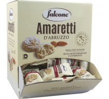 Печенье сдобное FALCONE "Amaretti" мягкое classico, 1 кг (100 шт. по 10 г), в коробке Office-box, MC-00014395