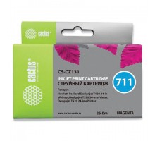 Картридж струйный CACTUS (CS-CZ131) для плоттеров HP DesignJet T120/T520, пурпурный