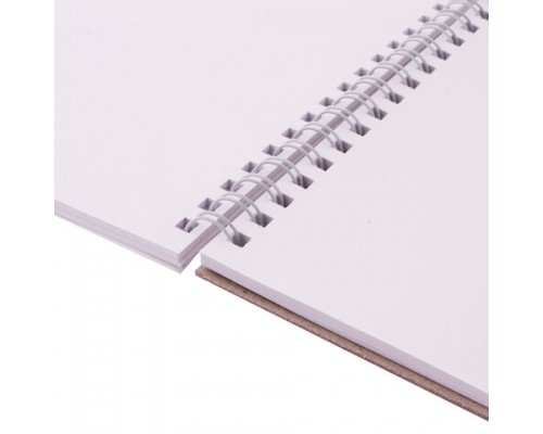 Скетчбук, белая бумага 120г/м2, 205х290мм, 40л, гребень, жёсткая подложка, BRAUBERG ART DEBUT,110984