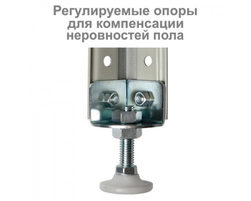 Стеллаж металлический BRABIX MS Plus-200/30-5 (в2000*ш1000*г300мм), 5 полок, регулир. опоры, 291108