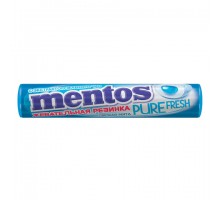 Жевательная резинка MENTOS Pure Fresh (Ментос) "Ролл Свежая Мята", 15,5 г, 87545