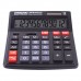 Калькулятор настольный ОФИСМАГ OFM-444 (199x153мм), 12 разрядов, двойное питание, ЧЕРНЫЙ, 250459