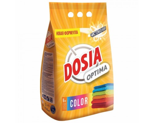 Стиральный порошок автомат 6кг DOSIA (Дося) Optima Color, для цветного белья, ш/к 93213