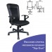 Кресло BRABIX Optima MG-370, с подлокотниками, экокожа/ткань, черное, 531580