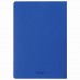 Тетрадь A5 (147х210мм) 48л, сшивка, клетка, кожзам SoftTouch, синий, BRAUBERG RAINBOW, 403876