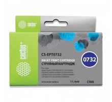 Картридж струйный CACTUS (CS-EPT0732) для EPSON Stylus С79/СХ3900/4900/5900/7300, голубой